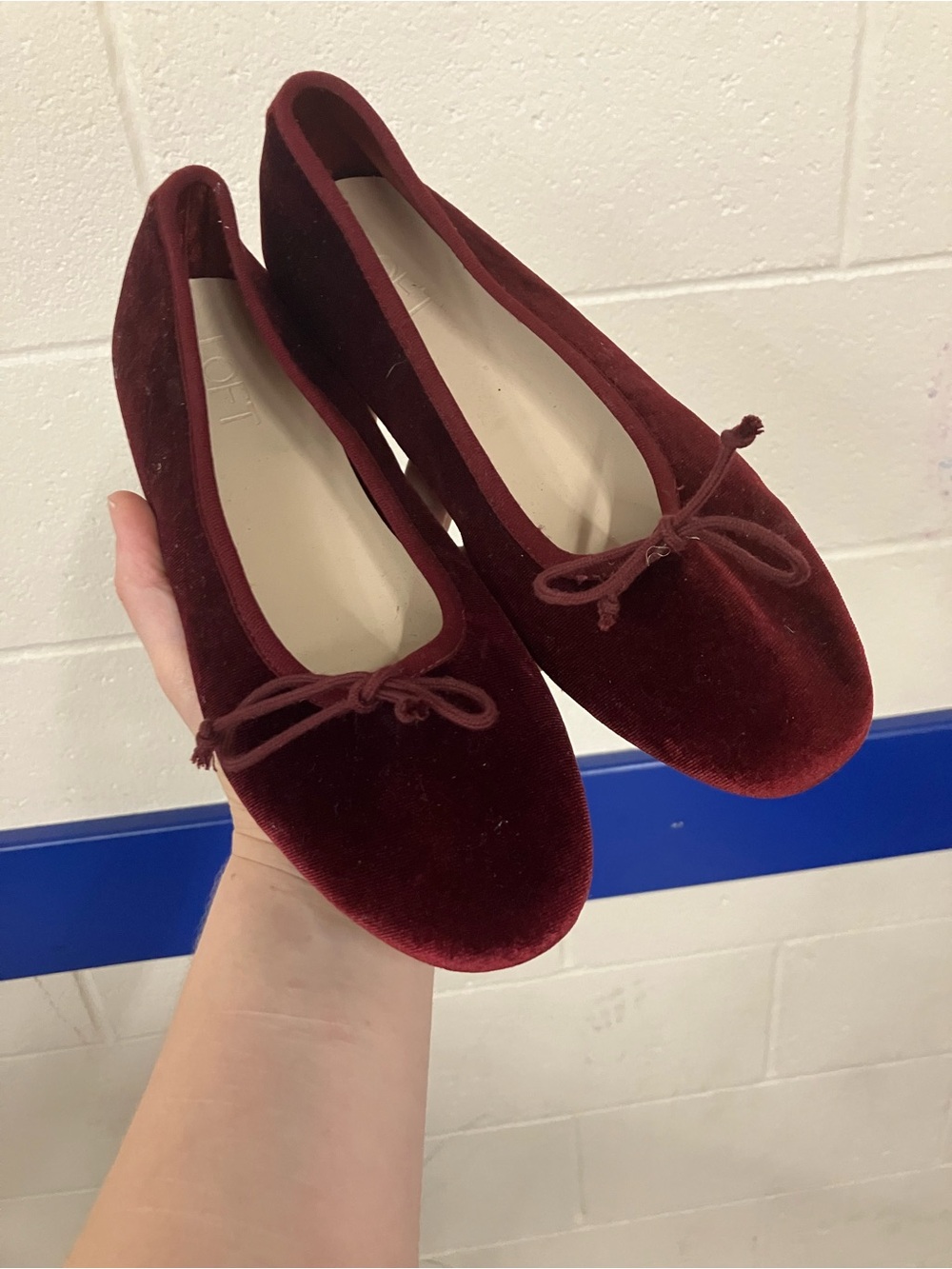 Loft Velvet Flats
